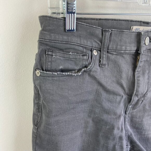 Madewell Gray Hand Cut High Riser Denim Shorts - Picture 6 of 8